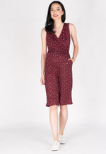 Floral 3/4 Nursing Jumpsuit  by Jump Eat Cry - Maternity and nursing wear