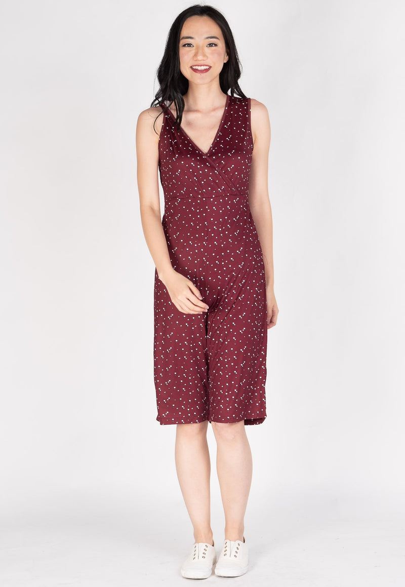 Floral 3/4 Nursing Jumpsuit  by Jump Eat Cry - Maternity and nursing wear