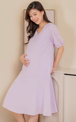 Adelia Sleeved Nursing Midi Dress