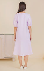 Adelia Sleeved Nursing Midi Dress