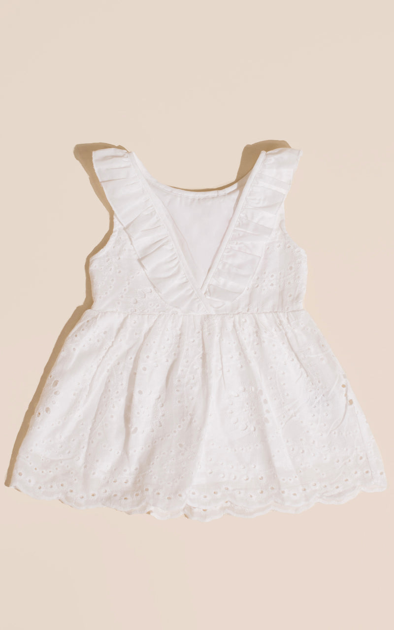 Fay Eyelet Girl Dress