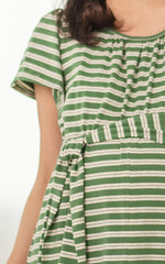Lia Stripes Sash Nursing Dress