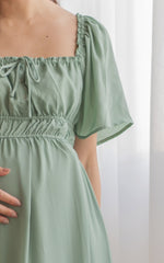 Loretta Smocked Midi Nursing Dress