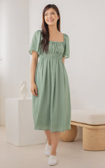 Loretta Smocked Midi Nursing Dress