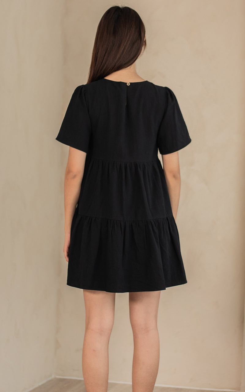 Maya Nursing Dress in Black
