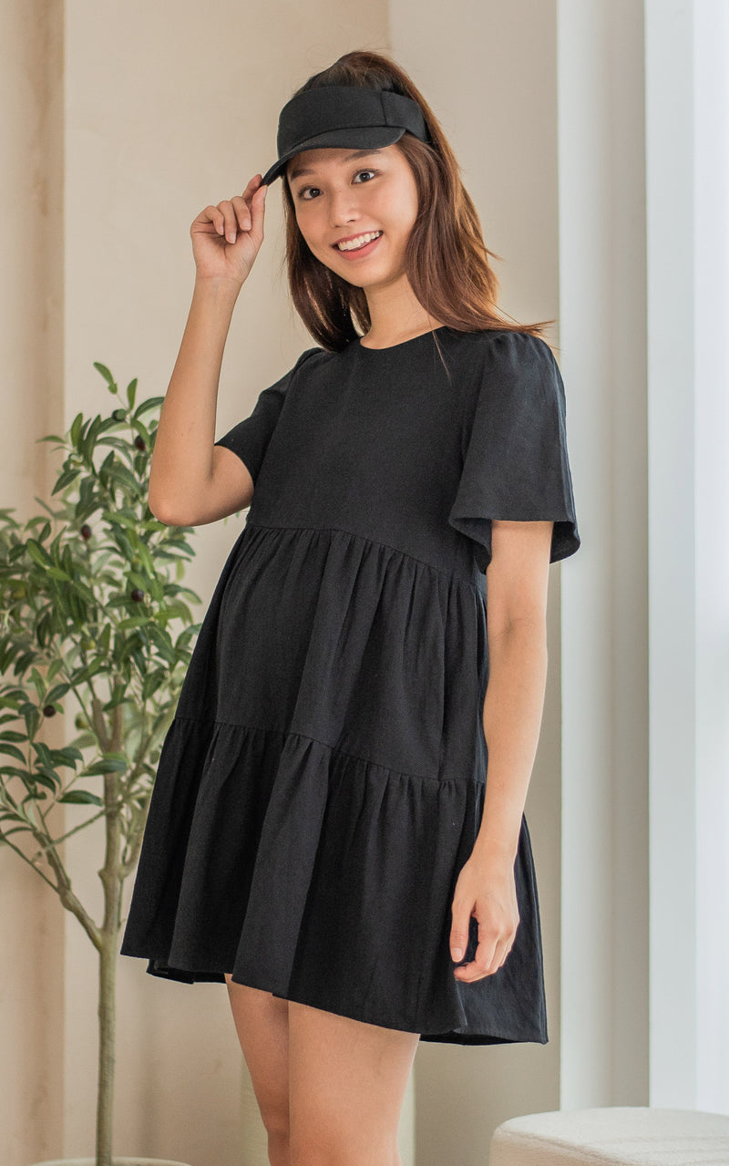 Maya Nursing Dress in Black