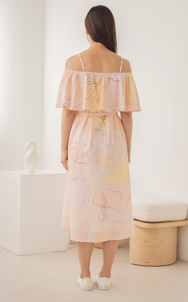 Multi-Way Off Shoulder Nursing Midi Dress