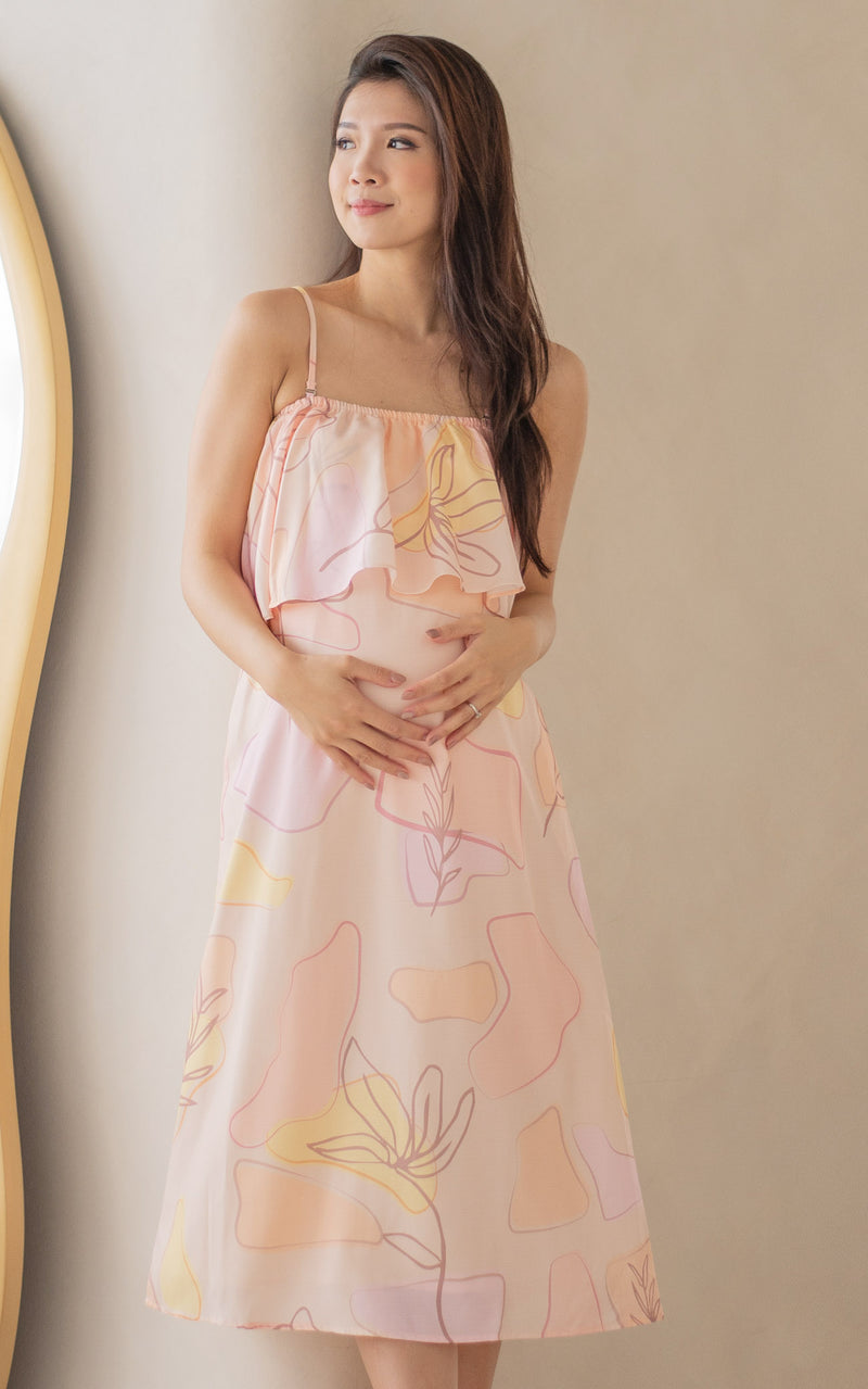 Multi-Way Off Shoulder Nursing Midi Dress