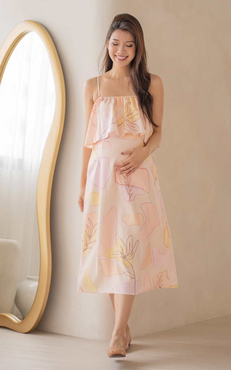 Multi-Way Off Shoulder Nursing Midi Dress