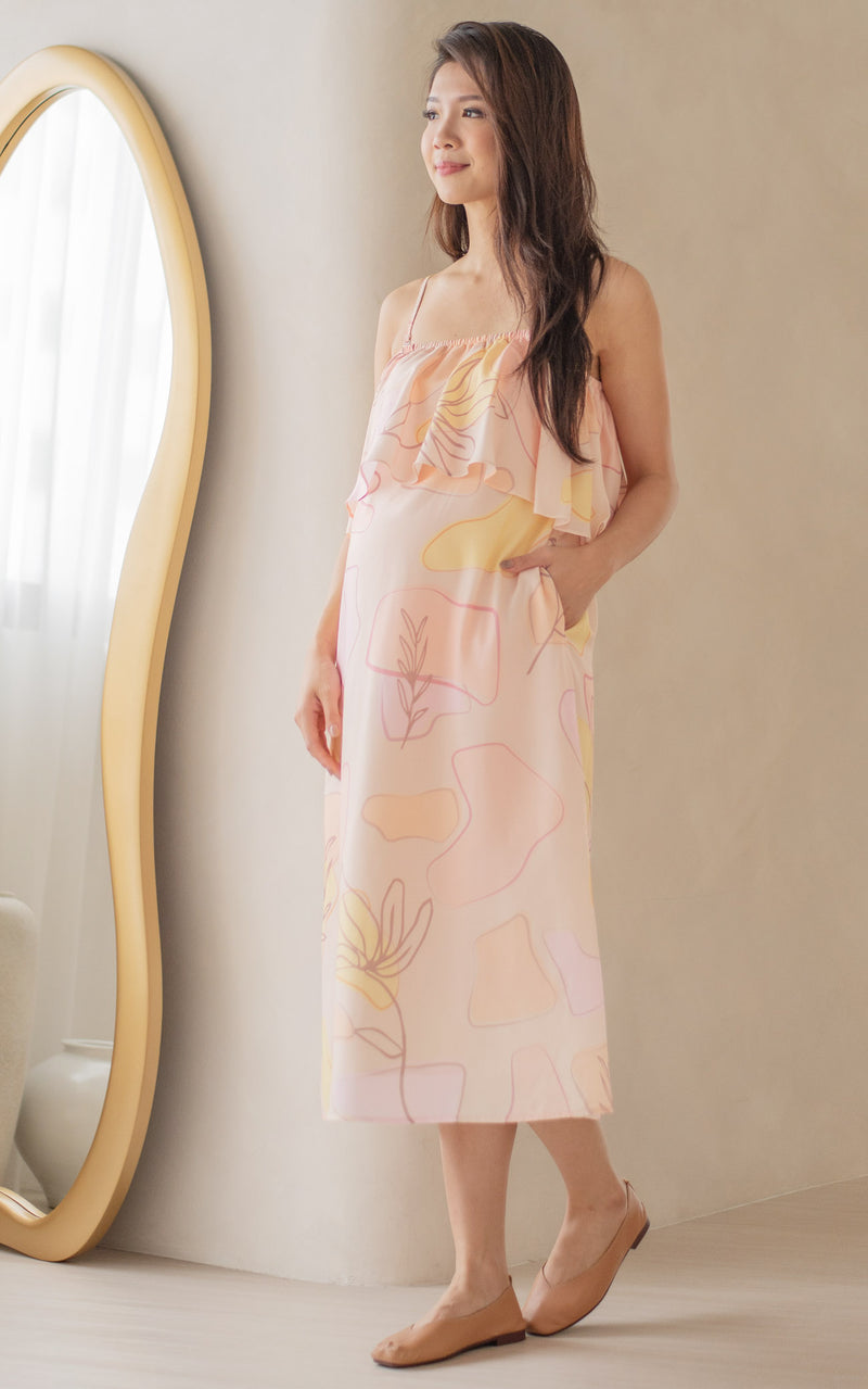 Multi-Way Off Shoulder Nursing Midi Dress