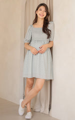 Olivia Flowers Nursing Dress in Blue