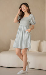 Olivia Flowers Nursing Dress in Blue