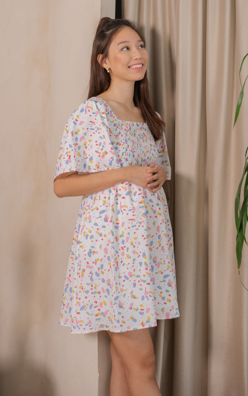 Stella Printed Nursing Dress
