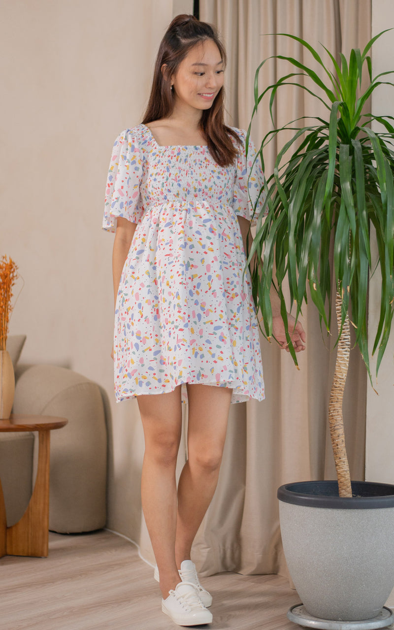 Stella Printed Nursing Dress