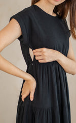 Zoey Nursing Dress in Black