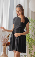 Zoey Nursing Dress in Black