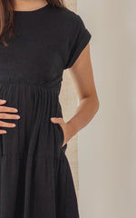 Zoey Nursing Dress in Black